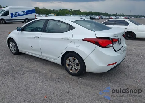 2016 Hyundai Elantra Se from USA, damaged, VIN 5NPDH4AE1GH665563